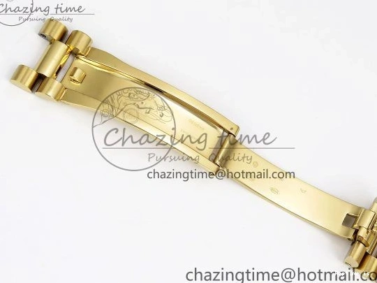 1224 Day Date 40 YG JDF 904L Steel White Stick Dial on President Bracelet VR3255 V3 (Gain Weight) Colorful 1373